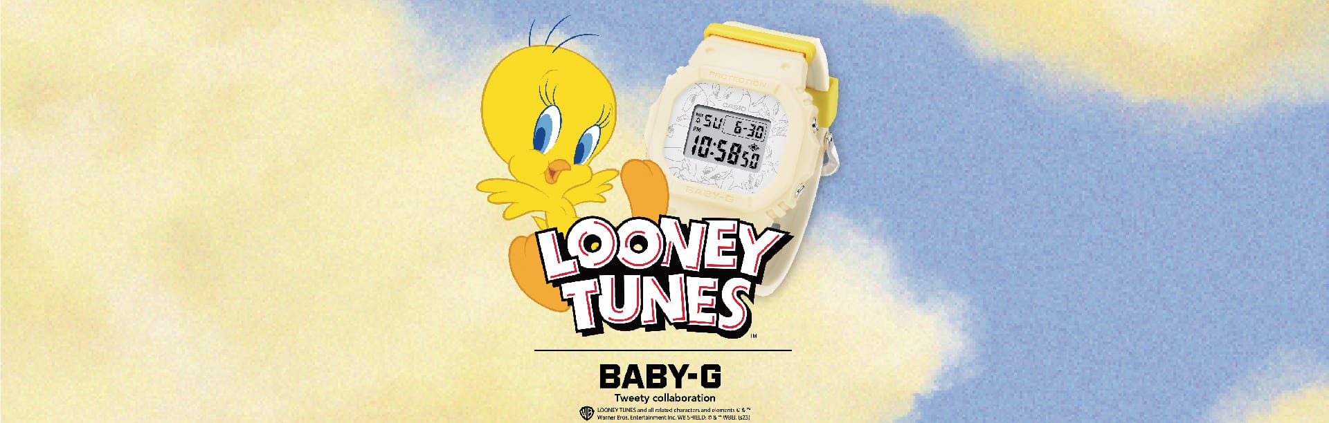 Casio BABY-G and Looney Tunes collaboration model BGD565TW-5 digital watch