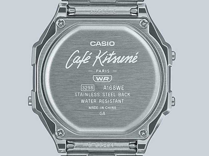 Engraved Casio Kitsune Digtal watch back case