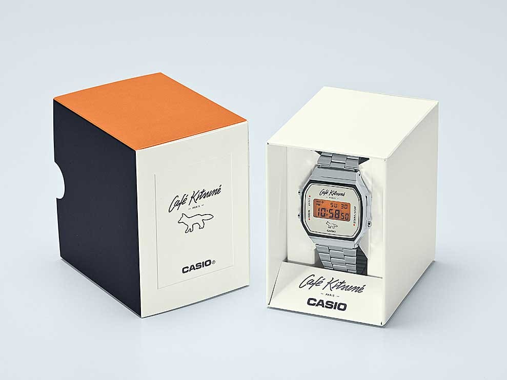 Casio A168WECK Kitsune Digtal watch and packaging